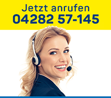 Jetzt anrufen: 04282 57-145